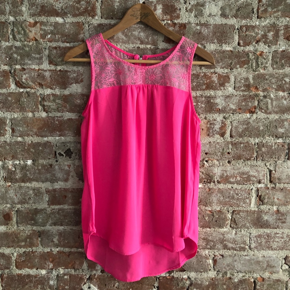 Pretty Pink lacy top.